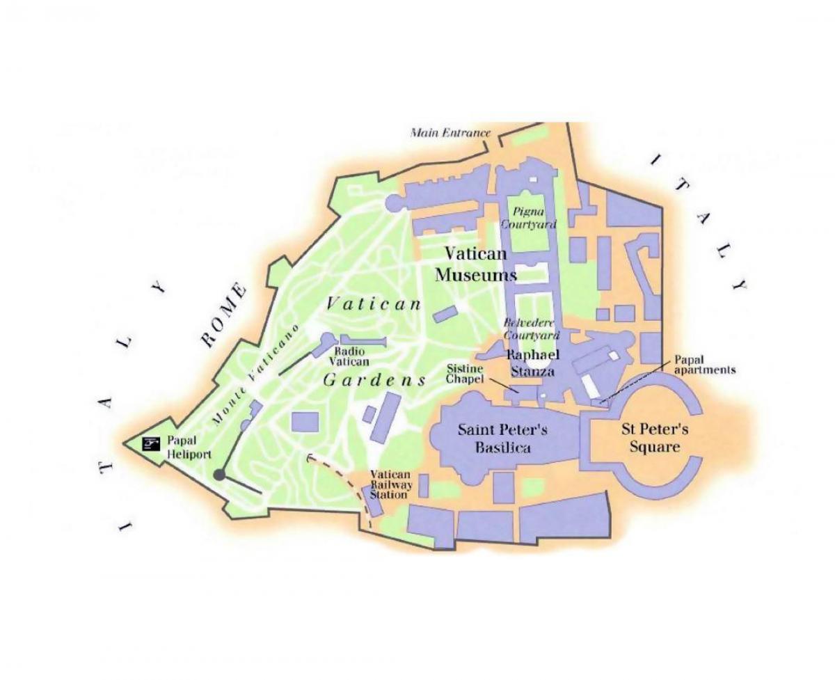 map of Vatican museum and sistine chapel