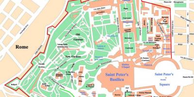 Vatican city political map