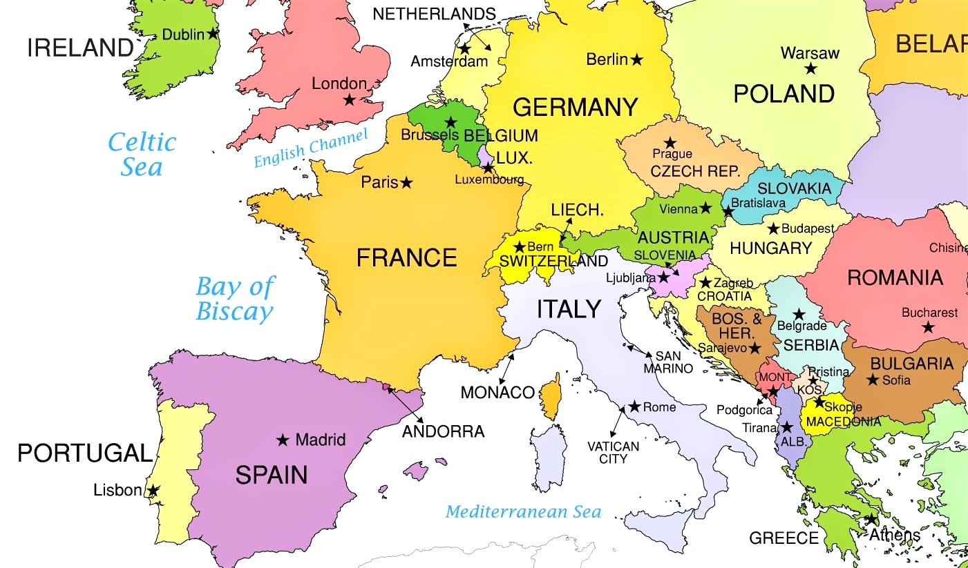 Europe map. Политическая карта Европы Ватикан. Карта European Countries. Ватикан на карте Европы. Ватикан на политической карте Европы.