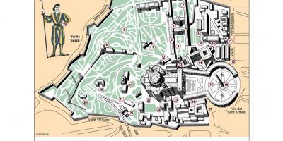 Map of Vatican museum room