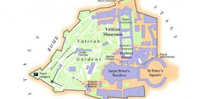 Map of Vatican museum and sistine chapel